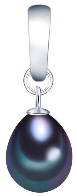 Valero Pearls Anhänger Süßwasser-Zuchtperle pfauenblau