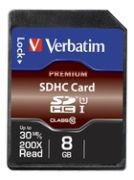 Verbatim SDHC Class 10 8GB Verbatim SDHC Class 10 8GB