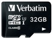 Verbatim microSDHC Class 10 32GB inkl. Adapter