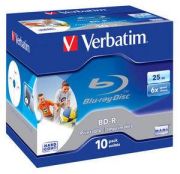 Verbatim BD-R SL 25GB 6x Printable 10er Pack 43713