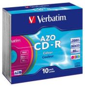 Verbatim CD-R AZO Colours 10 Stk. 43308 Verbatim CD-R AZO Colours 10 Stk. 43308