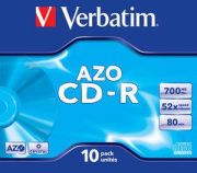 Verbatim CD-R AZO Crystal 10 Stk. 43327 Verbatim CD-R AZO Crystal 10 Stk. 43327