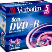 Verbatim DVD-R 8 cm Matt Silver 5 Stk. 43510 Verbatim DVD-R 8 cm Matt Silver 5 Stk. 43510