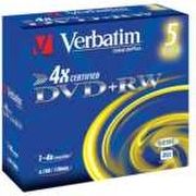 Verbatim DVD+RW Matt Silver 5 Stk. 43229