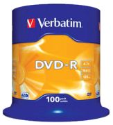 Verbatim DVD-R 4,7GB 16x 100er Spindel Verbatim DVD-R 4,7GB 16x 100er Spindel