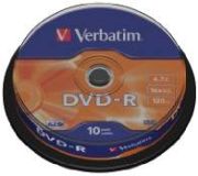 Verbatim DVD-R 4,7GB 16x 10er Spindel 43523