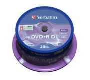Verbatim DVD+R DL 8,5GB 8x Matt Silver 25er Spindel 43757 Verbatim DVD+R DL 8,5GB 8x Matt Silver 25er Spindel 43757