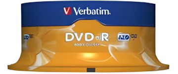 Verbatim DVD-R Matt Silver 25er Spindel 43522