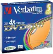 Verbatim DVD+RW 4.7GB 4x 5er 43297
