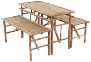 vidaXL Biertisch mit 2 Bänken 100 cm (41502)