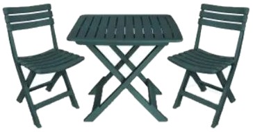 vidaXL Bistro-Set Klappbar 3-tlg. (43582)