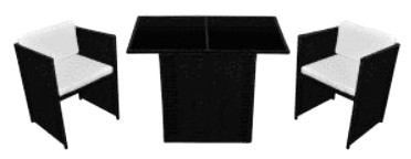 vidaXL Bistro-Set mit Auflagen 3-tlg. (42484) vidaXL Bistro-Set mit Auflagen 3-tlg. (42484)