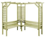vidaXL Eckpergola mit Bank (44950)