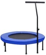 vidaXL Fitness Trampolin mit Griff und Sicherheitspolster 102 cm