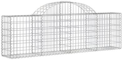 vidaXL Gabione mit Hochbogen 200x30x60/80 cm (153483)