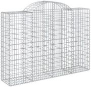 vidaXL Gabione mit Hochbogen 200x50x140/160 cm (153497)