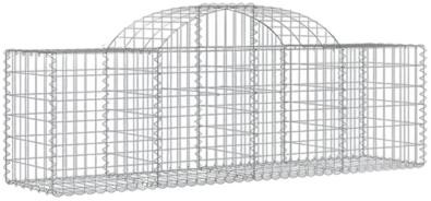 vidaXL Gabione mit Hochbogen 200x50x60/80 cm (153493)
