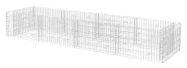 vidaXL Gabionen-Hochbeet 360 × 90 × 50 cm (142555)