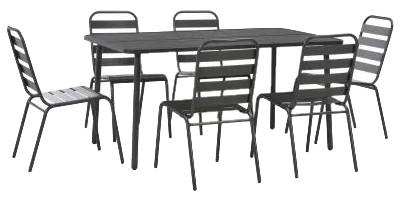 vidaXL Garten-Essgruppe 7-tlg. (44263)