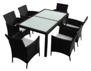 vidaXL Garten-Essgruppe mit Auflagen 7-tlg. (43120)