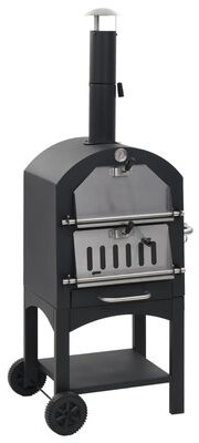 vidaXL Garten-Holzkohle-Pizzaofen mit Schamottstein (44279) vidaXL Garten-Holzkohle-Pizzaofen mit Schamottstein (44279)