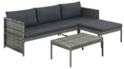 vidaXL Garten-Lounge-Set mit Auflagen (44480)