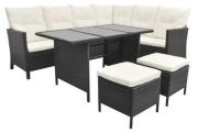 vidaXL Garten-Lounge-Set mit Auflagen 4-tlg. (43096)