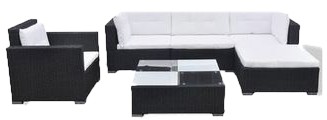 vidaXL Garten-Lounge-Set mit Auflagen 6-tlg. (41874)