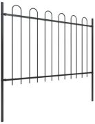 vidaXL Gartenzaun mit Bügel-Design 10,2 x 1,2 m