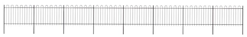 vidaXL Gartenzaun mit Bügel-Design 13,6 x 1,2 m