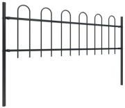 vidaXL Gartenzaun mit Bügel-Design 1,7 x 0,6 m