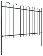 vidaXL Gartenzaun mit Bügel-Design 1,7 x 1,2 m