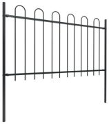 vidaXL Gartenzaun mit Bügel-Design 1,7 x 1 m
