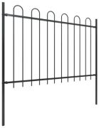 vidaXL Gartenzaun mit Bügel-Design 8,5 x 1,2 m