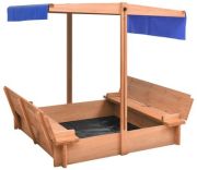 vidaXL Sandkasten mit Dach 112 x 112 x 112 cm vidaXL Sandkasten mit Dach 112 x 112 x 112 cm