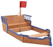 vidaXL Sandkasten Piratenschiff 190 x 94,5 x 101 cm vidaXL Sandkasten Piratenschiff 190 x 94,5 x 101 cm