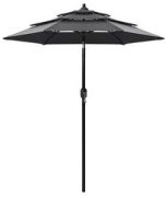 vidaXL Sonnenschirm mit Aluminium-Mast 3-lagig 2.5 m