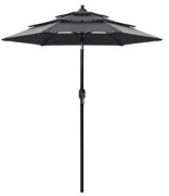 vidaXL Sonnenschirm mit Aluminium-Mast 3-lagig 3.5 m