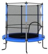 vidaXL Trampolin mit Sicherheitsnetz Rund 140x160 cm