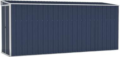 vidaXL Wand-Geräteschuppen Stahl 118 x 382 x 178 cm (316231)