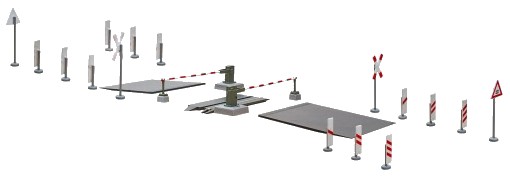 Viessmann H0 Bahnschranke EBÜT 80 vollautomatisch (5108)