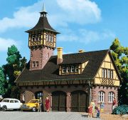 Vollmer H0 Gerätehalle mit Turm 3756