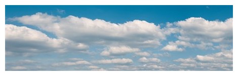 Vollmer Hintergrundkulisse Wolken, vierteilig, 266 x 80 cm (46105)
