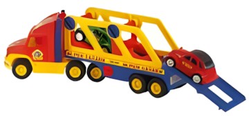 Wader Autotransporter mit 2 Fahrzeugen 03662