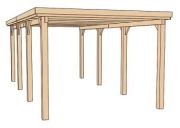 WEKA Carport 617 Gr. 1
