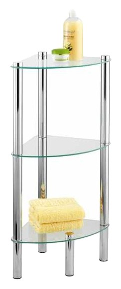 Wenko Eckregal Yago mit 3 Glasablagen Wenko Eckregal Yago mit 3 Glasablagen