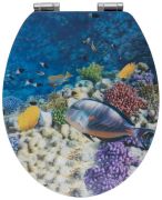 Wenko WC-Sitz Fish mit 3D-Effekt
