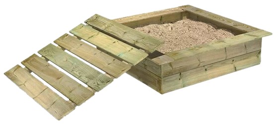 Wickey Sandkasten King Kong mit Deckel 120 x 120 cm