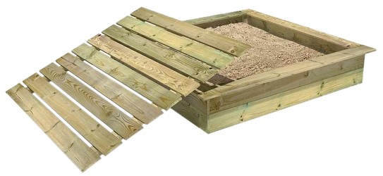Wickey Sandkasten King Kong mit Deckel 165 x 165 cm