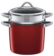 WMF Red Edition Nudeltopf mit Glasdeckel 24 cm WMF Red Edition Nudeltopf mit Glasdeckel 24 cm